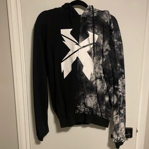 Excision split color hoodie